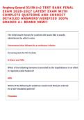 Prophecy General ICU RN A v2 TEST BANK FINAL &NewLine;EXAM 2026-2027 LATEST EXAM WITH &NewLine;COMPLETE QUSTIONS AND CORRECT &NewLine;DETAILED ANSWERSVERIFIED 100&percnt; &NewLine;GRADED A&plus; BRAND NEW&excl;&excl; 