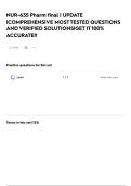 NUR-635 Pharm final &vert; UPDATE &vert;COMPREHENSIVE MOST TESTED QUESTIONS AND VERIFIED SOLUTIONS&vert;GET IT 100&percnt; ACCURATE&excl;&excl;