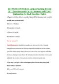 NU189 Exam 1 V1&comma; V2 & V3 &vert; NU 189 Medical-Surgical Nursing II Exam 1 &vert; Galen &vert; Complete Exam Bundle with Detailed Verified Answers