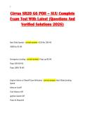 Cirrus SR20 G6 POH &ndash; SUU Complete&NewLine;Exam Test With Latest &lpar;Questions And&NewLine;Verified Solutions 2026&rpar;