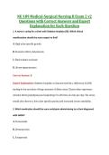 NU189 Exam 2 V2 & V3 &vert; NU 189 Medical-Surgical Nursing II Exam 2 &vert; Galen &vert; Complete Exam Bundle with Detailed Verified Answers