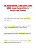 PN 4003 Midterm &vert; Study Guide Exam&NewLine;2026- Comprehensive Q&A For&NewLine;Certification Success