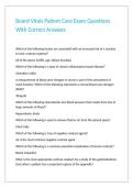 Board Vitals Patient Care Exam Questions With Correct Answers&period;