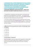 LOUISIANA BAIL EXAM 2026&sol;2027 ACTUAL EXAM QUESTIONS AND ANSWERS VERIFIED CORRECT ANSWERS WITH DETAILED RATIONALES LOUISIANA BAIL BONDSMAN LICENSE EXAM PASS GUARANTEED A PLUS GRADE