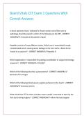 Board Vitals CST Exam 1 Questions With Correct Answers