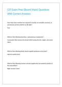 CST Exam Prep &lpar;Board Vitals&rpar; Questions With Correct Answers 