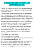 IL BASSET EXAM QUESTIONS AND ANSWERS &lpar;SOLVED&rpar;&NewLine;