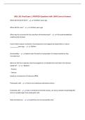 BIOL 351 Final Exam &vert; UPDATED Questions with 100&percnt; Correct Answers&NewLine;