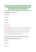NU606 Exam 1 V1&comma; V2 & V3 &vert; NU606 Advanced Pathophysiology Exam 1 &vert; Regis &vert; Complete Exam Bundle with Detailed Verified Answers