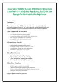 Texas OSSF Installer II Exam 2026 Practice Questions &NewLine;& Answers &lpar;110 MCQs Full Test Bank&rpar; &vert; TCEQ On-Site &NewLine;Sewage Facility Certification Prep Guide &NewLine; &NewLine;