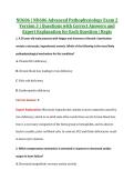 NU606 Exam 2 V1&comma; V2 & V3 &vert; NU606 Advanced Pathophysiology Exam 2 &vert; Regis &vert; Complete Exam Bundle with Detailed Verified Answers