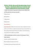NU606 Exam 3 V1&comma; V2 & V3 &vert; NU606 Advanced Pathophysiology Exam 3 &vert; Regis &vert; Complete Exam Bundle with Detailed Verified Answers