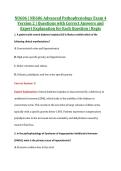 NU606 &vert; NU606 Advanced Pathophysiology Exam 4 &NewLine;Version 2 &vert; Questions with Correct Answers and &NewLine;Expert Explanation for Each Question &vert; Regis 