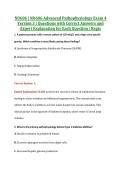 NU606 &vert; NU606 Advanced Pathophysiology Exam 4 &NewLine;Version 3 &vert; Questions with Correct Answers and &NewLine;Expert Explanation for Each Question &vert; Regis 