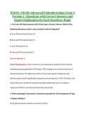 NU606 Exam 4 V1&comma; V2 & V3 &vert; NU606 Advanced Pathophysiology Exam 4 &vert; Regis &vert; Complete Exam Bundle with Detailed Verified Answers