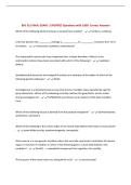 BIO 351 FINAL EXAM &vert; UPDATED Questions with 100&percnt; Correct Answers&NewLine;