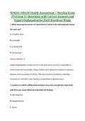 NU650 &vert; NU650 Health Assessment &sol; Nursing Exam &NewLine;3 Version 3 &vert; Questions with Correct Answers and &NewLine;Expert Explanation for Each Question &vert; Regis 