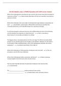 BIO 351 Module 1 Quiz &vert; UPDATED Questions with 100&percnt; Correct Answers&NewLine;