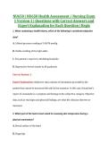NU650 &vert; NU650 Health Assessment &sol; Nursing Exam &NewLine;1 Version 1 &vert; Questions with Correct Answers and &NewLine;Expert Explanation for Each Question &vert; Regis 