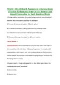 NU650 Exam 1 V1&comma; V2 & V3 &vert; NU650 Health Assessment &sol; Nursing Exam 1 &vert; Regis &vert; Complete Exam Bundle with Detailed Verified Answers
