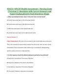 NU650 &vert; NU650 Health Assessment &sol; Nursing Exam &NewLine;2 Version 2 &vert; Questions with Correct Answers and &NewLine;Expert Explanation for Each Question &vert; Regis 
