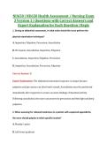 NU650 Exam 3 V1&comma; V2 & V3 &vert; NU650 Health Assessment &sol; Nursing Exam 3 &vert; Regis &vert; Complete Exam Bundle with Detailed Verified Answers