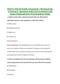 NU650 &vert; NU650 Health Assessment &sol; Nursing Exam &NewLine;4 Version 1 &vert; Questions with Correct Answers and &NewLine;Expert Explanation for Each Question &vert; Regis 
