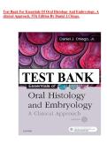 Test Bank For Essentials Of Oral Histology And Embryology&comma; A &NewLine;clinical Approach&period; 5Th Edition By Daniel J&period;Chiego&period;Latest version&period;