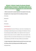 NU664C &vert; NU664C Family Psychiatric Mental &NewLine;Health Exam 2 Version 1 &vert; Questions with Correct &NewLine;Answers and Expert Explanation for Each Question &NewLine;&vert; Regis 