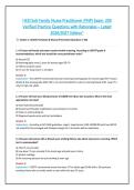 HESI Exit Family Nurse Practitioner &lpar;FNP&rpar; Exam&colon; 200 &NewLine;Verified Practice Questions with Rationales &ndash; Latest &NewLine;2026&sol;2027 Edition" 
