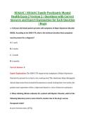 NU664C &vert; NU664C Family Psychiatric Mental &NewLine;Health Exam 2 Version 2 &vert; Questions with Correct &NewLine;Answers and Expert Explanation for Each Question &NewLine;&vert; Regis 