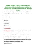 NU664C &vert; NU664C Family Psychiatric Mental &NewLine;Health Exam 4 Version 1 &vert; Questions with Correct &NewLine;Answers and Expert Explanation for Each Question &NewLine;&vert; Regis 