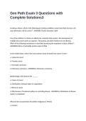 Gen Path Exam 3 Questions with Complete Solutions
