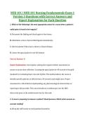 NUR 101 Exam 1 V1&comma; V2 & V3 &vert; NUR 101 Nursing Fundamentals Exam 1 &vert; Saint Paul&rsquo;s School of Nursing &vert; Complete Exam Bundle with Detailed Verified Answers