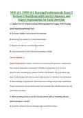 NUR 101 Exam 3 V1&comma; V2 & V3 &vert; NUR 101 Nursing Fundamentals Exam 3 &vert; Saint Paul&rsquo;s School of Nursing &vert; Complete Exam Bundle with Detailed Verified Answers
