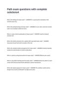 Path exam questions with complete solutions