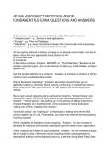 AZ-900 MICROSOFT CERTIFIED AZURE FUNDAMENTALS EXAM QUESTIONS AND ANSWERS