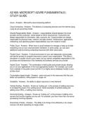 AZ-900 MICROSOFT AZURE FUNDAMENTALS STUDY GUIDE