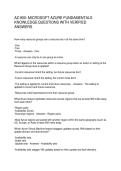 AZ-900 MICROSOFT AZURE FUNDAMENTALS KNOWLEDGE QUESTIONS WITH VERIFIED ANSWERS