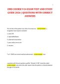 EMD COURSE V14 EXAM TEST AND STUDY&NewLine;GUIDE 2026 &vert; QUESTIONS WITH CORRECT&NewLine;ANSWERS&NewLine;