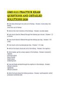 GMS 6121 PRACTICE EXAM&NewLine;QUESTIONS AND DETAILED&NewLine;SOLUTIONS 2026 