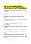 GMS 6530 LATEST EXAM PREP&NewLine;QUESTIONS AND ANSWERS PDF 2026