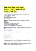 GMS 6530 PRACTICE EXAM&NewLine;QUESTIONS AND DETAILED&NewLine;SOLUTIONS 2026 
