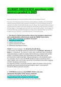 NUR 605 Midterm Exam Questions & Answers 2025  Latest Verified Solutions Graded A Psychiatric Nursing Prep