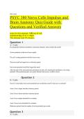 PSYC 380 Quiz Guide &vert; Nerve Cells&comma; Neural Impulses & Brain Anatomy &vert; Questions & Verified Answers &vert; Neuroscience Study Resource