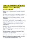 NETA 1ST EDITION PRACTICE EXAM&NewLine;QUESTIONS AND DETAILED&NewLine;SOLUTIONS 2026 