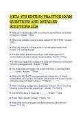 NETA 4TH EDITION PRACTICE EXAM&NewLine;QUESTIONS AND DETAILED&NewLine;SOLUTIONS 2026