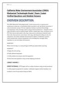California Water Environment Association &lpar;CWEA&rpar; Mechanical Technologist Grade 1 Exam &vert; Latest Verified Questions and Detailed Answers 