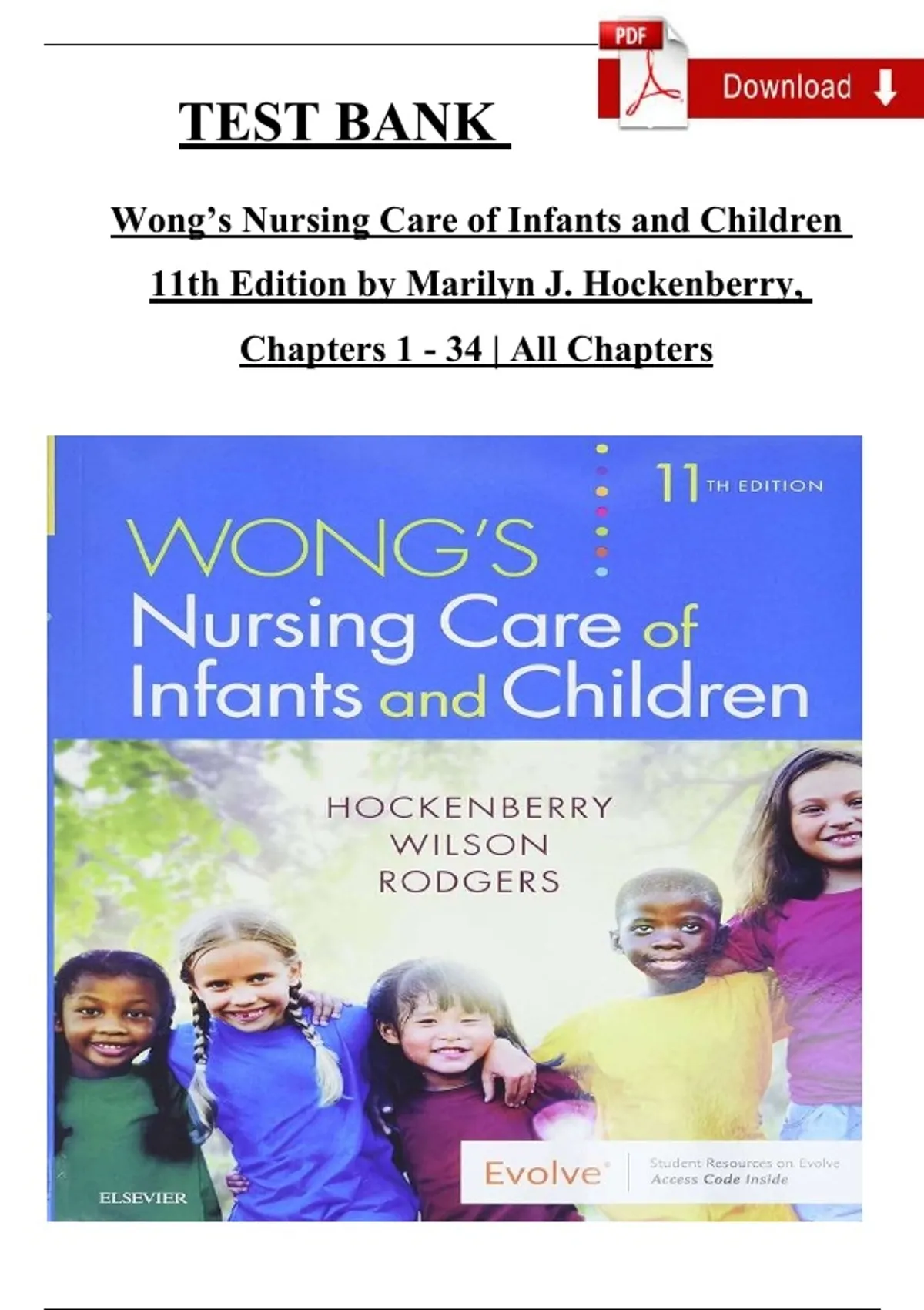 Wong’s Pediatric Nursing Chapter 1 Study Guide – Perspectives of ...