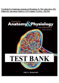 Test Bank For Exploring Anatomy & Physiology In  The Laboratory 4Th &NewLine;Edition By Amerman Chapters 1-29 Complete Version&hellip;&comma;Pdf File